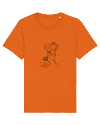 Coffee and Wine (negru) Bright Orange