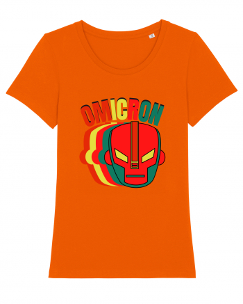 Omicron Covid Variant Bright Orange