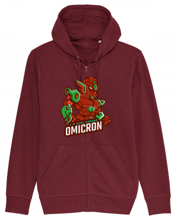 Omicron Covid Variant Burgundy