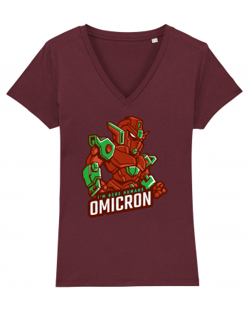 Omicron Covid Variant Burgundy