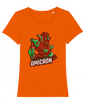 Omicron Covid Variant Bright Orange