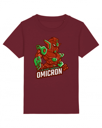 Omicron Covid Variant Burgundy