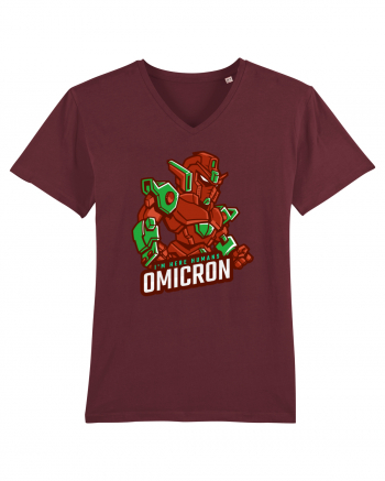 Omicron Covid Variant Burgundy