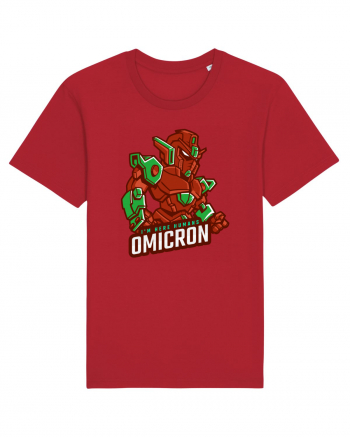 Omicron Covid Variant Red