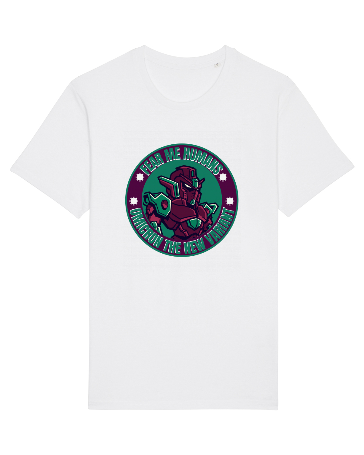 Tricou mânecă scurtă Unisex Rocker White