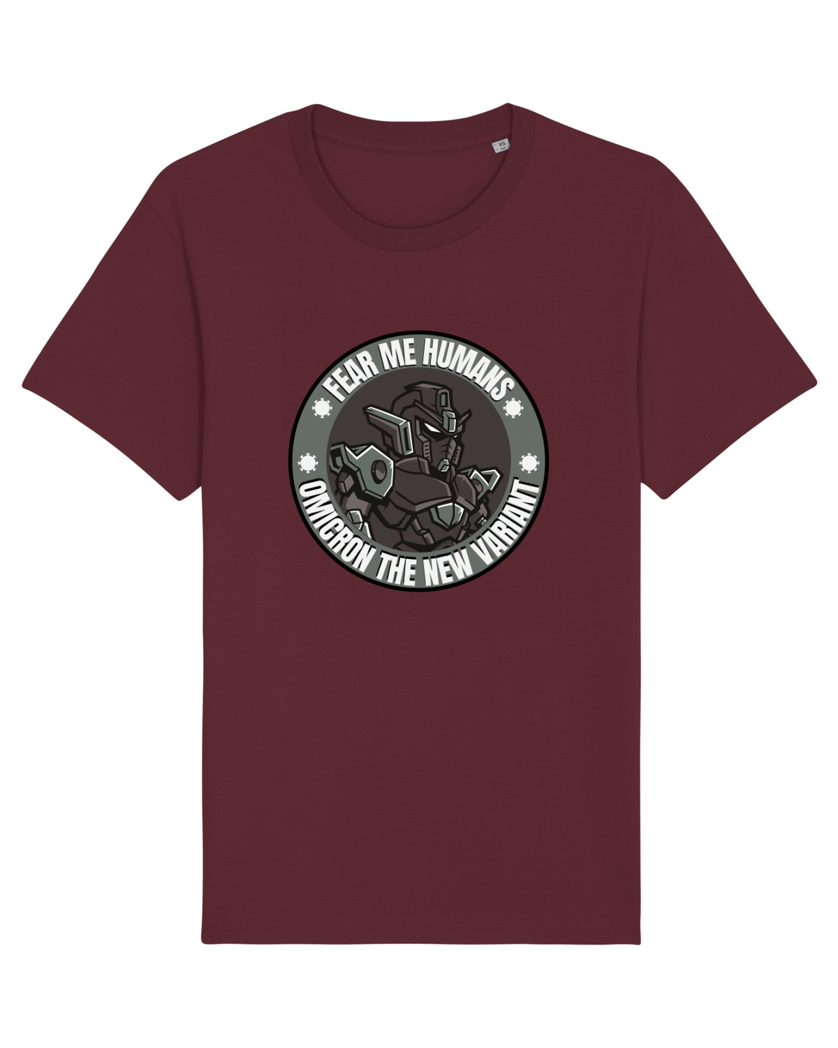 Tricou mânecă scurtă Unisex Rocker Burgundy