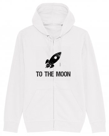 To the moon White