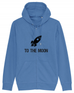 To the moon Hanorac cu fermoar Unisex Connector