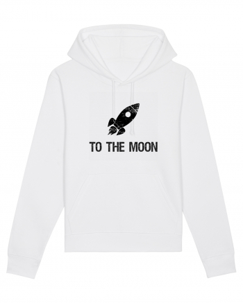 To the moon White