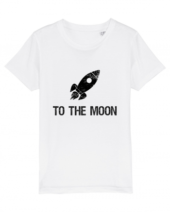 To the moon White