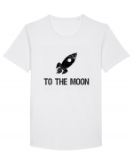 To the moon Tricou mânecă scurtă guler larg Bărbat Skater