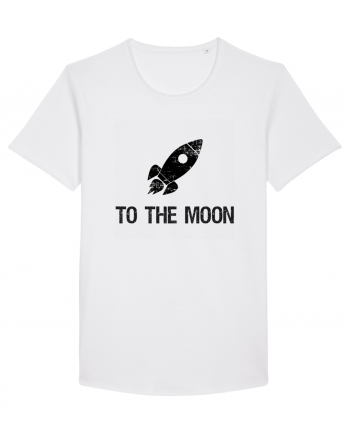 To the moon White