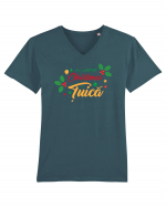 All I want for Christmas is țuică Tricou mânecă scurtă guler V Bărbat Presenter