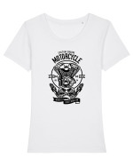 Moto Engine Black Tricou mânecă scurtă guler larg fitted Damă Expresser