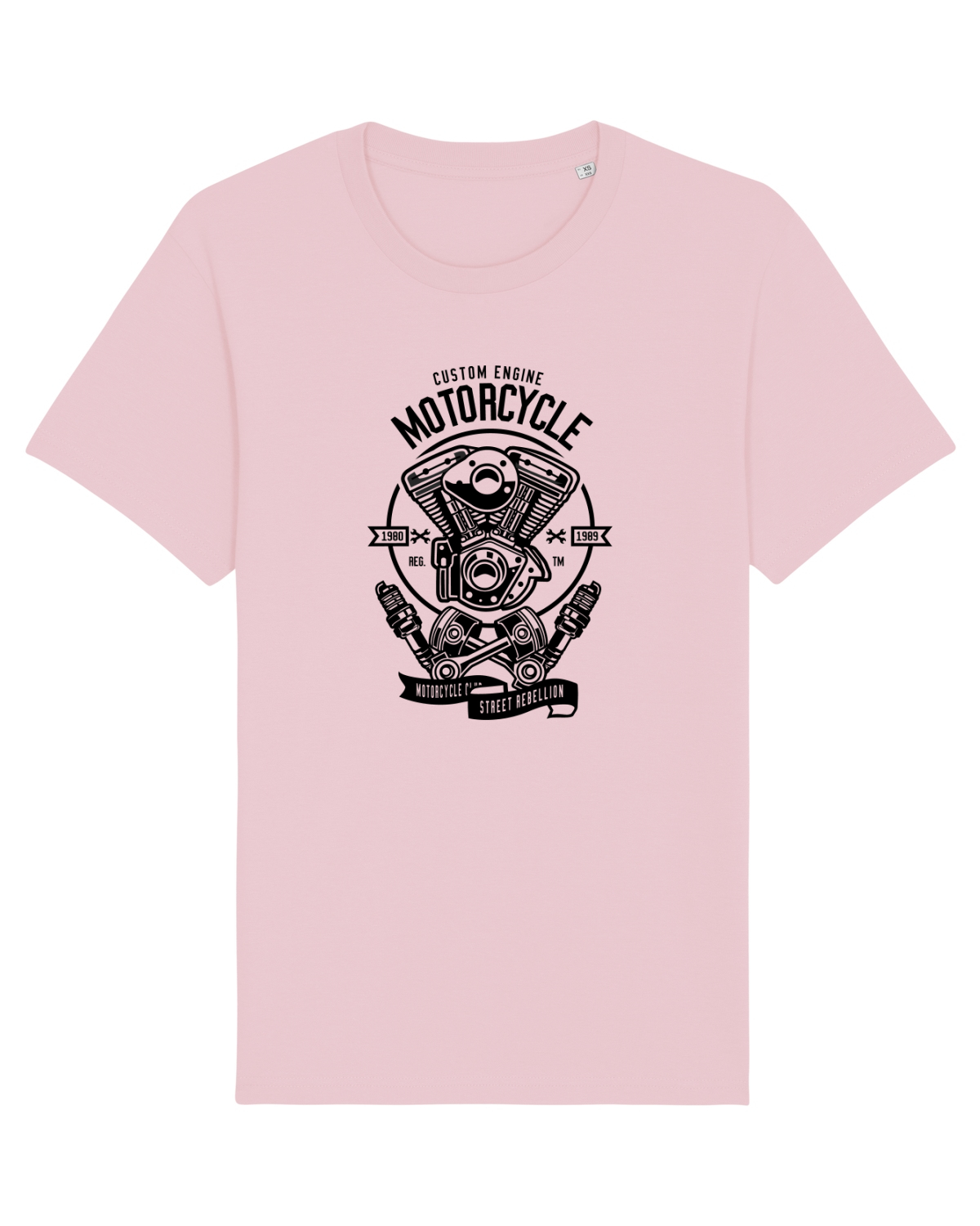 Tricou mânecă scurtă Unisex Rocker Cotton Pink