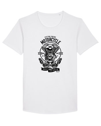 Moto Engine Black White