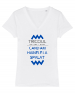 Tricoul pe care il port cand am hainele la spalat. Tricou mânecă scurtă guler V Damă Evoker