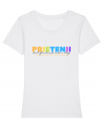 Prietenii sunt familia pe care o alegi Tricou mânecă scurtă guler larg fitted Damă Expresser