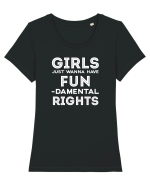 GIRLS Tricou mânecă scurtă guler larg fitted Damă Expresser