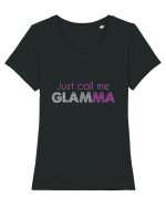 GLAMMA Tricou mânecă scurtă guler larg fitted Damă Expresser