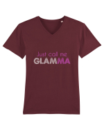 GLAMMA Tricou mânecă scurtă guler V Bărbat Presenter