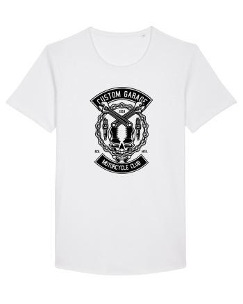 Bike Skull Custom Black White