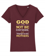 MOTHERS Tricou mânecă scurtă guler V Damă Evoker