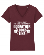 GODFATHER Tricou mânecă scurtă guler V Damă Evoker