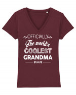 Grandma Tricou mânecă scurtă guler V Damă Evoker