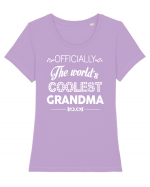 Grandma Tricou mânecă scurtă guler larg fitted Damă Expresser