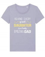 DAD Tricou mânecă scurtă guler larg fitted Damă Expresser