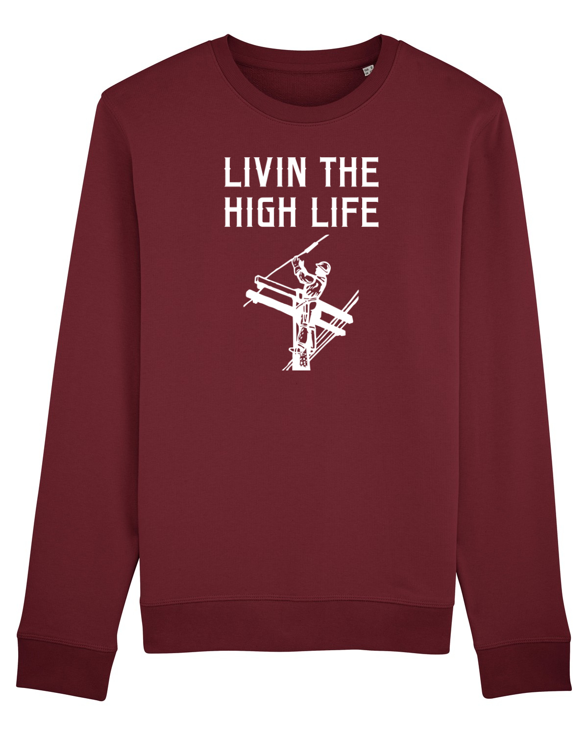 Bluză mânecă lungă Unisex Rise Burgundy