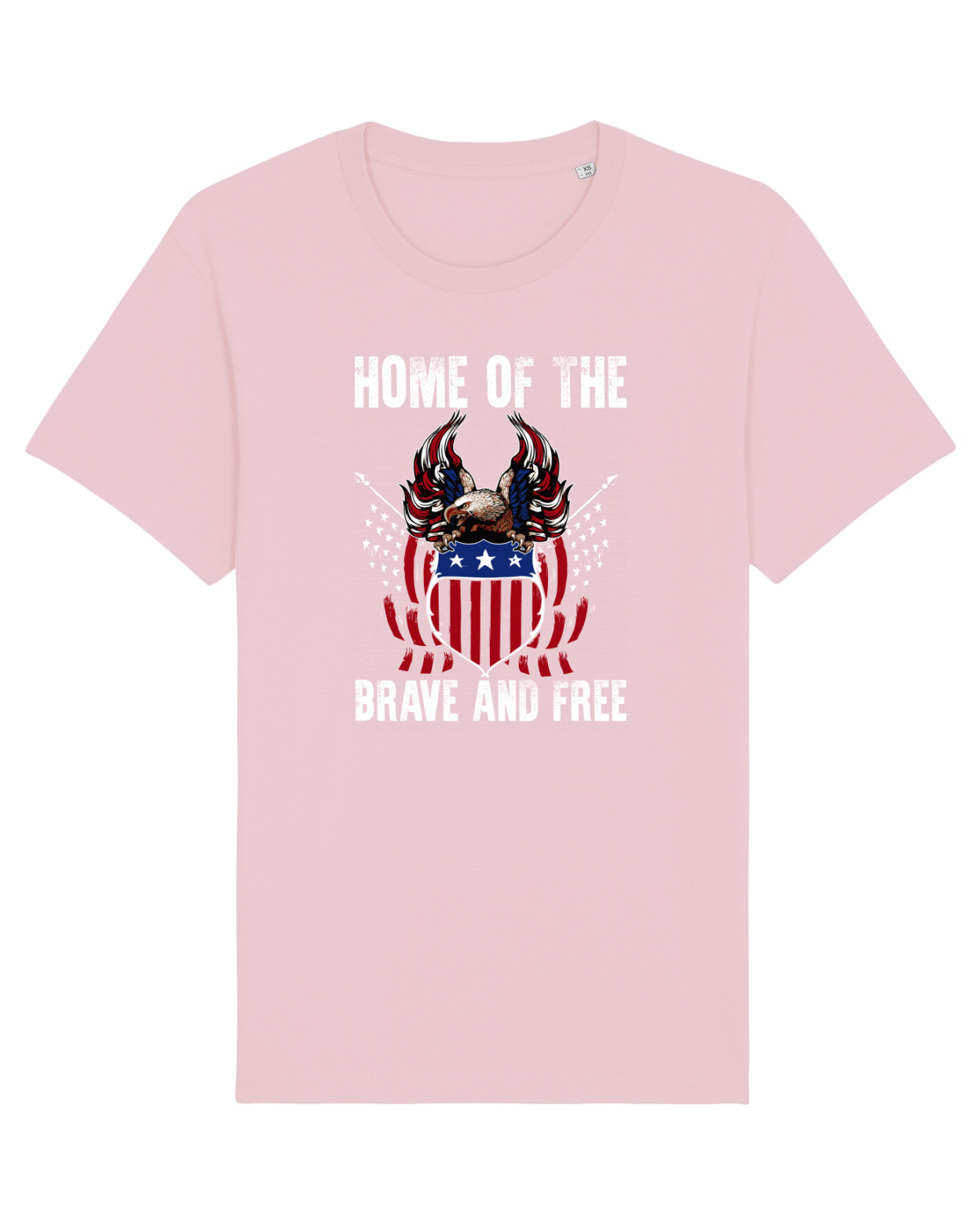 Tricou mânecă scurtă Unisex Rocker Cotton Pink