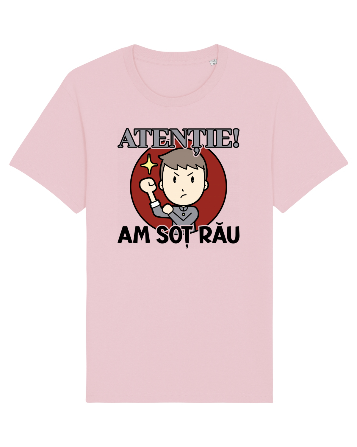 Tricou mânecă scurtă Unisex Rocker Cotton Pink