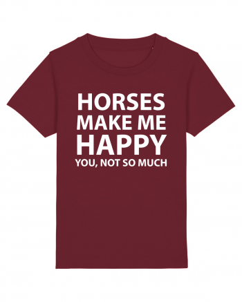 HORSES Burgundy