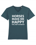 HORSES Tricou mânecă scurtă guler V Bărbat Presenter