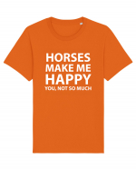 HORSES Tricou mânecă scurtă Unisex Rocker