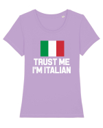 ITALIAN Tricou mânecă scurtă guler larg fitted Damă Expresser