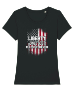 LIBERTY Tricou mânecă scurtă guler larg fitted Damă Expresser