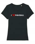 PAINTBALL Tricou mânecă scurtă guler larg fitted Damă Expresser