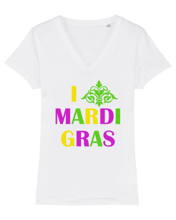 MARDI GRAS White