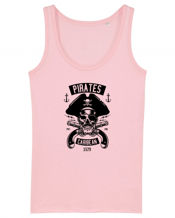 Pirates Black Skull Cotton Pink