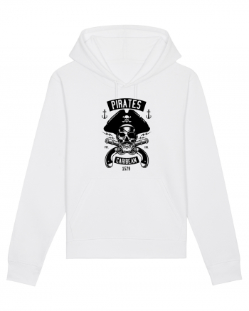 Pirates Black Skull White