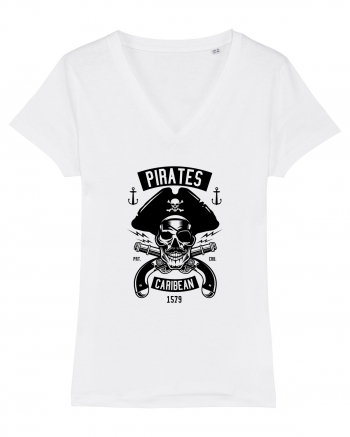 Pirates Black Skull White