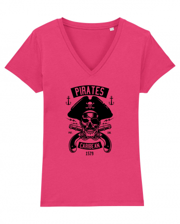 Pirates Black Skull Raspberry