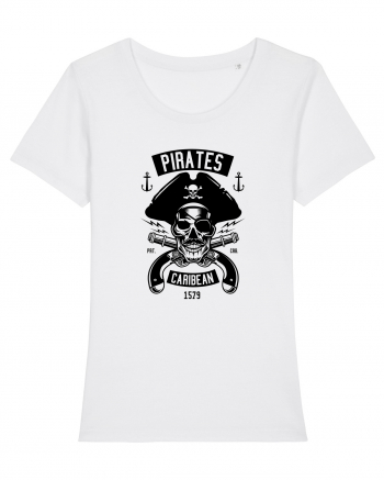 Pirates Black Skull White