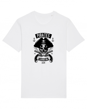 Pirates Black Skull White