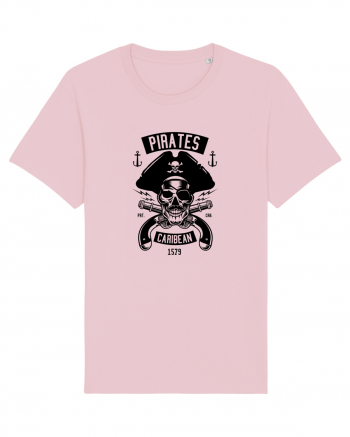 Pirates Black Skull Cotton Pink