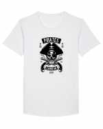 Pirates Black Skull Tricou mânecă scurtă guler larg Bărbat Skater