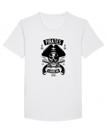 Pirates Black Skull White